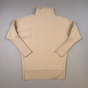 TELLURIDE CLOTHING CO. 100% Extra Fine Merino Wool Women Sweater , Medium Beige